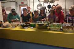Volunteers serving our community meals